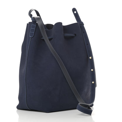 Mansur Gavriel Suede Bucket Bag Blu 4 of 13