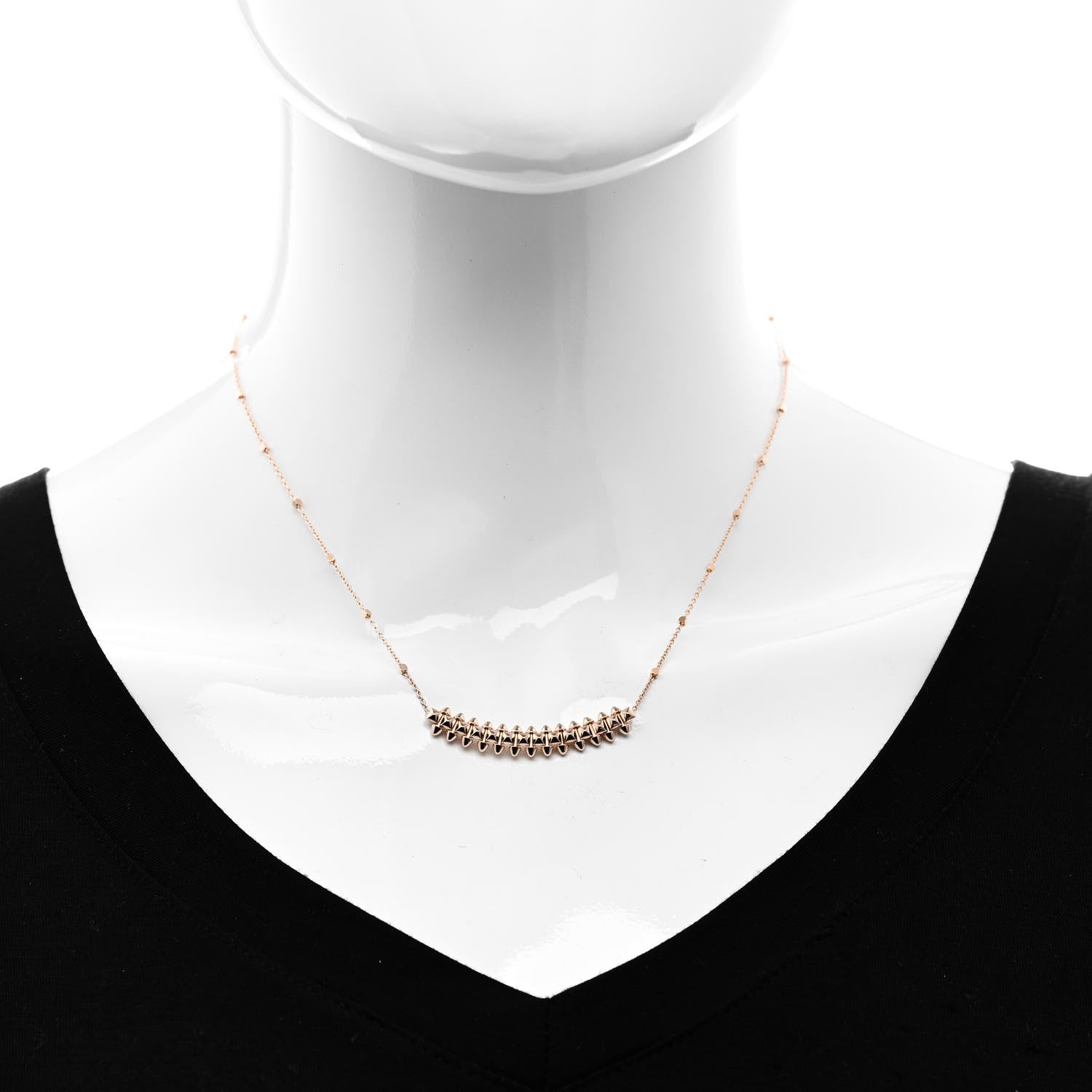 Cartier 18K Pink Gold Small Clash de Cartier Necklace 2 of 6