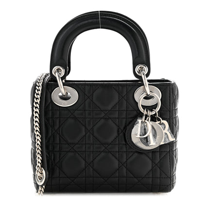 Christian Dior Lambskin Cannage Mini Lady Dior Black 1 of 12