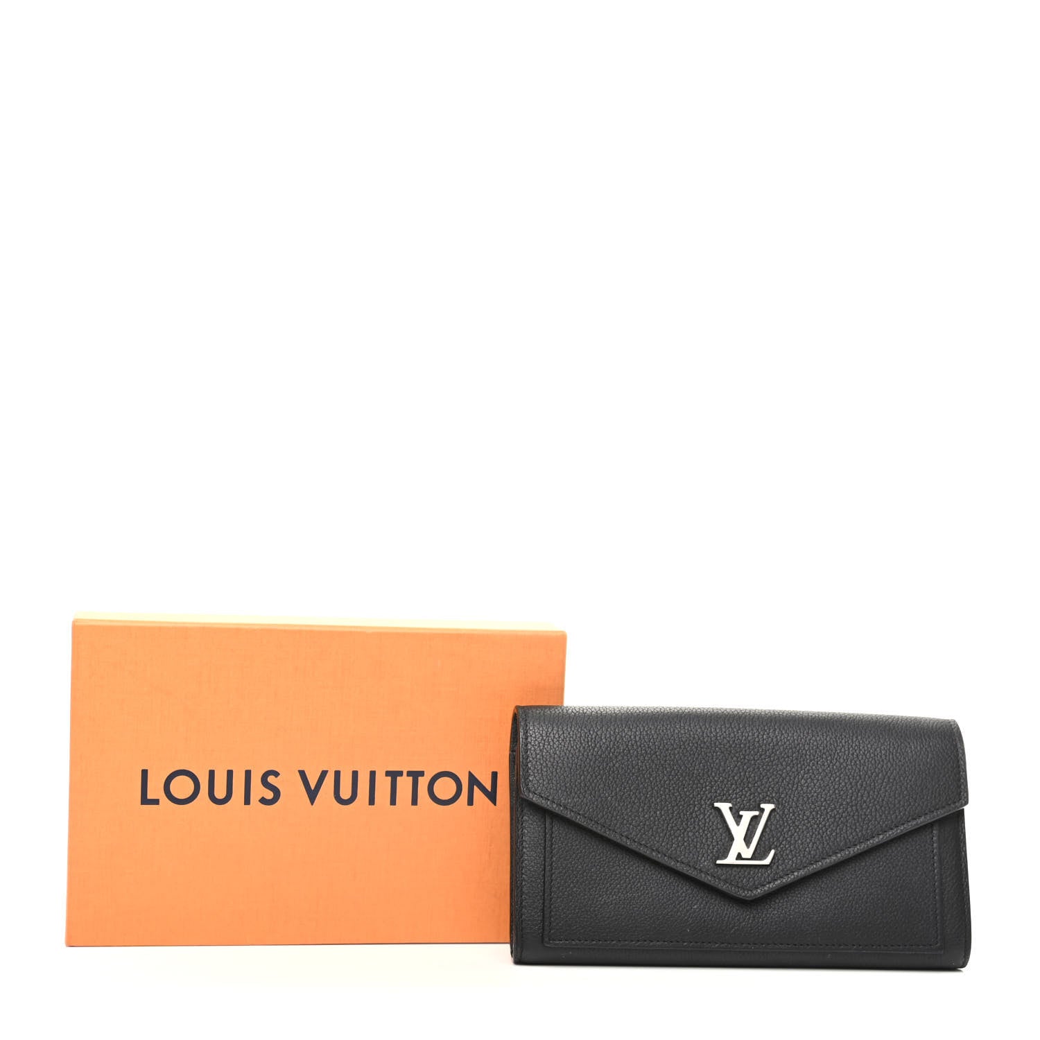Louis Vuitton Soft Calfskin My Lockme Wallet Black 7 of 7
