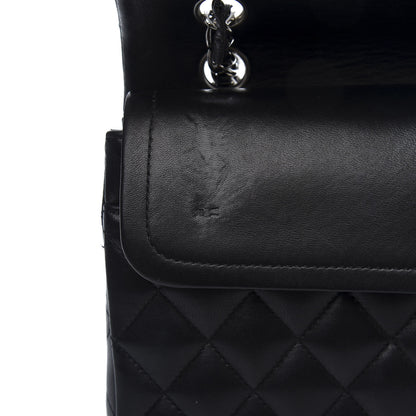 Chanel Lambskin Quilted Medium Double Flap Black 11 of 21