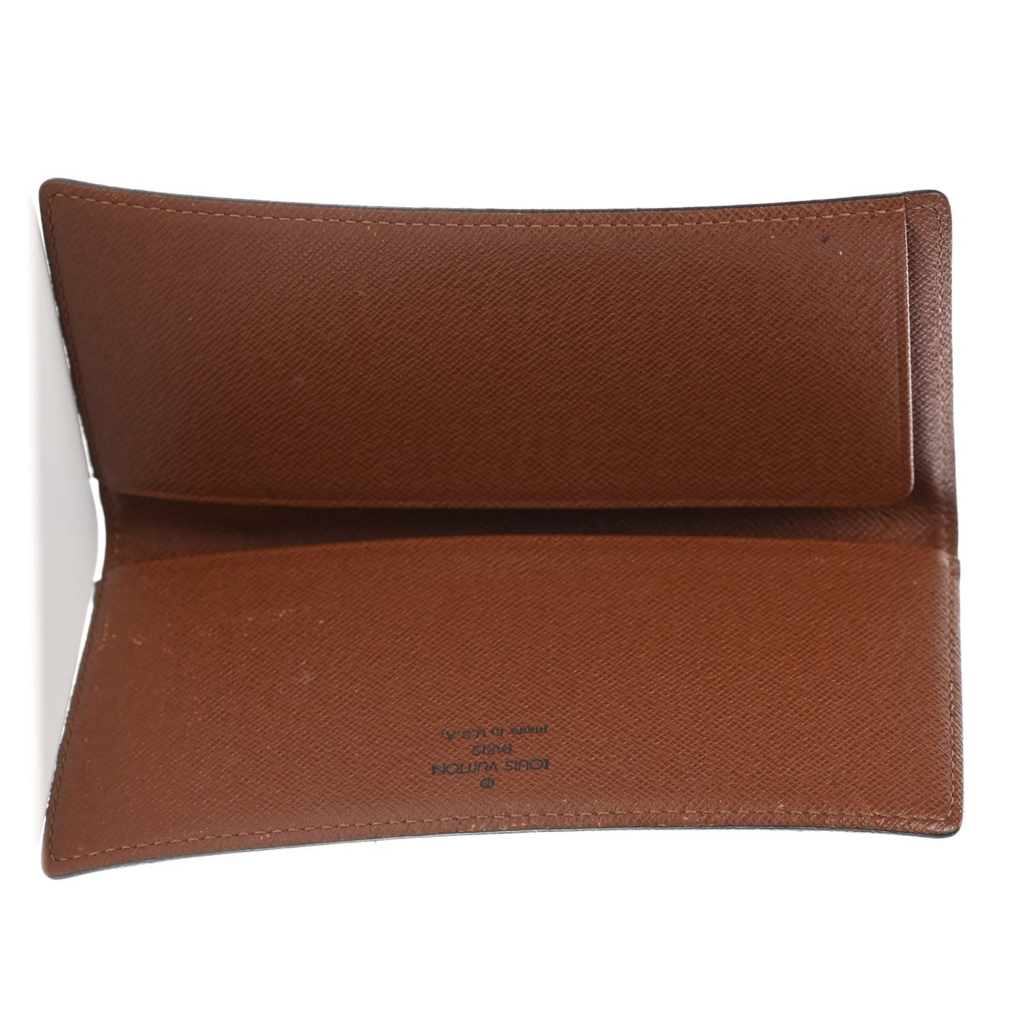 Monogram Simple Checkbook Holder Wallet Cover