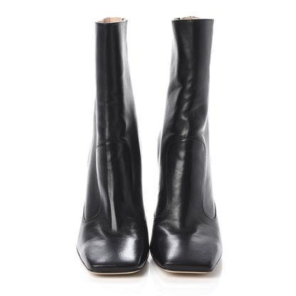 Fendi Lambskin FFreedom High Heel Ankle Boots 39 Black 2 of 7