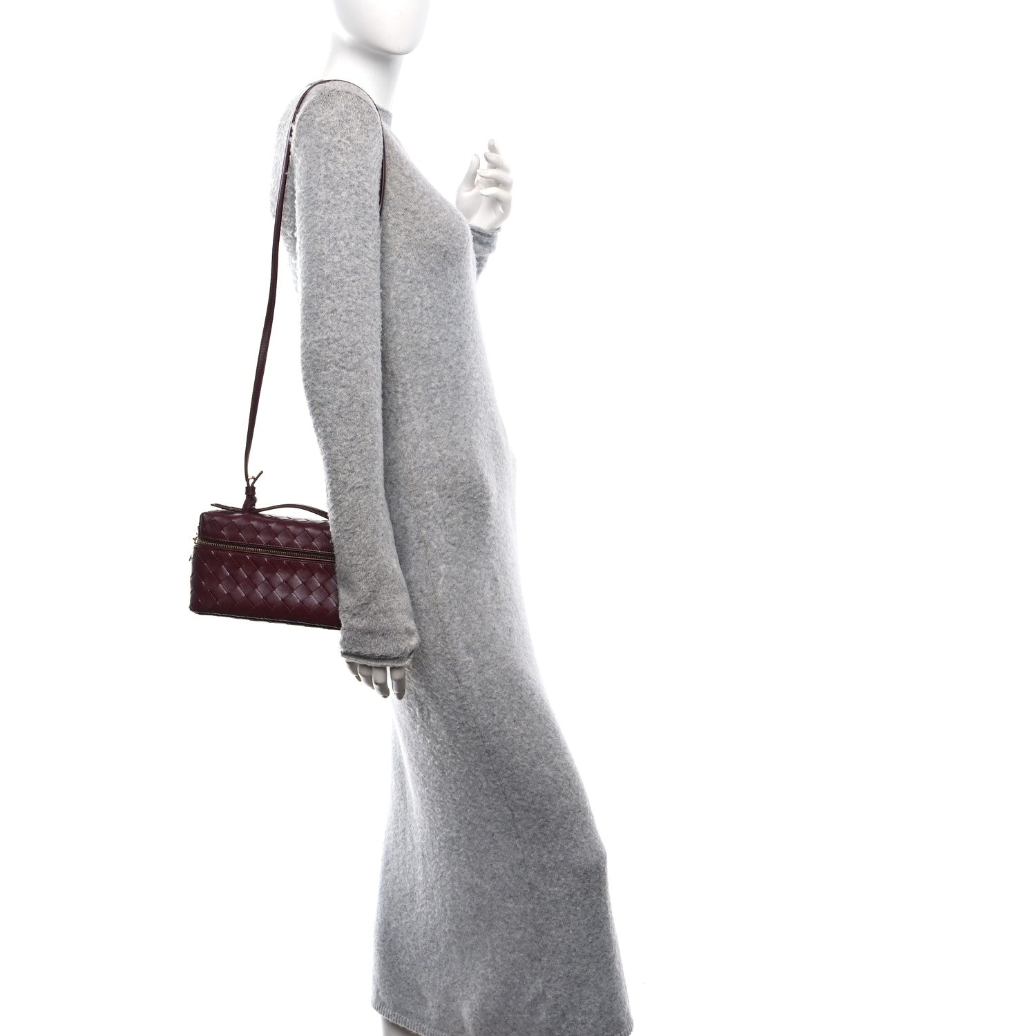 Bottega Veneta Nappa Intrecciato Bang Bang Vanity Case Barolo 2 of 9