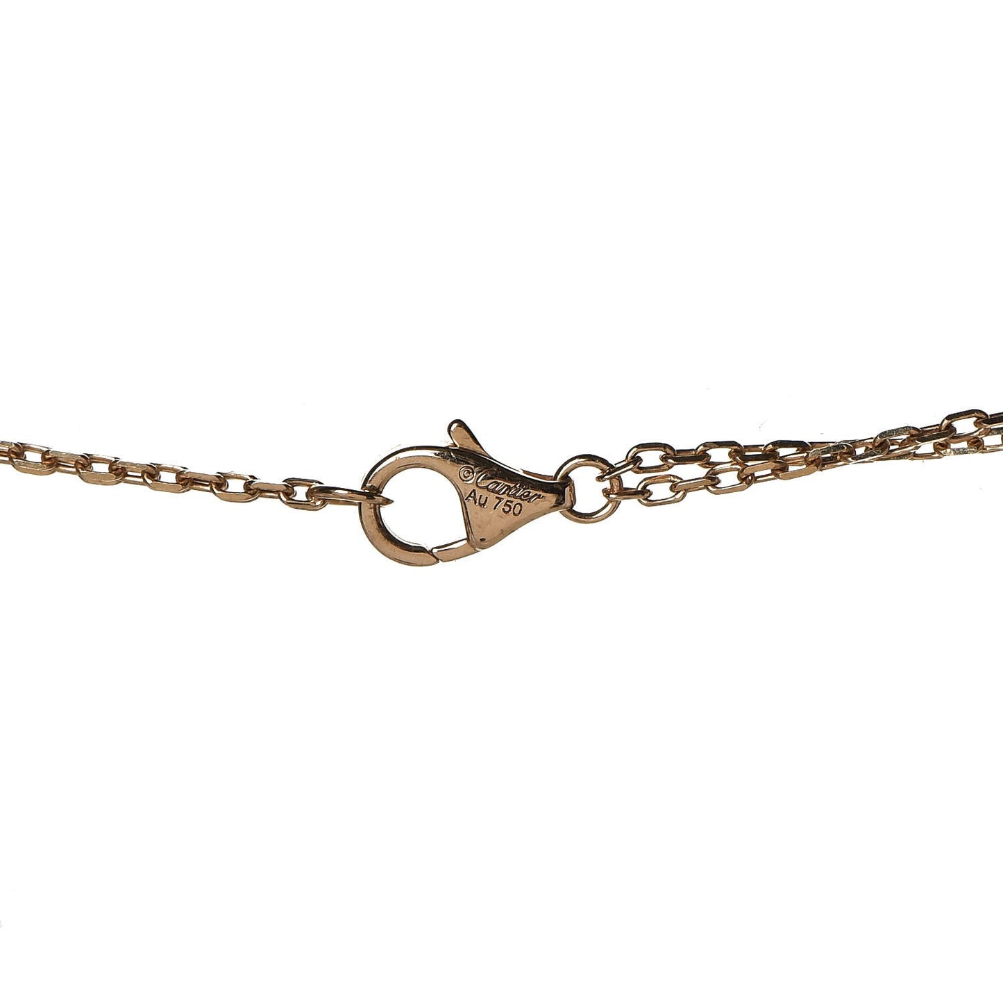 18K Yellow Gold 2 Diamond LOVE Necklace