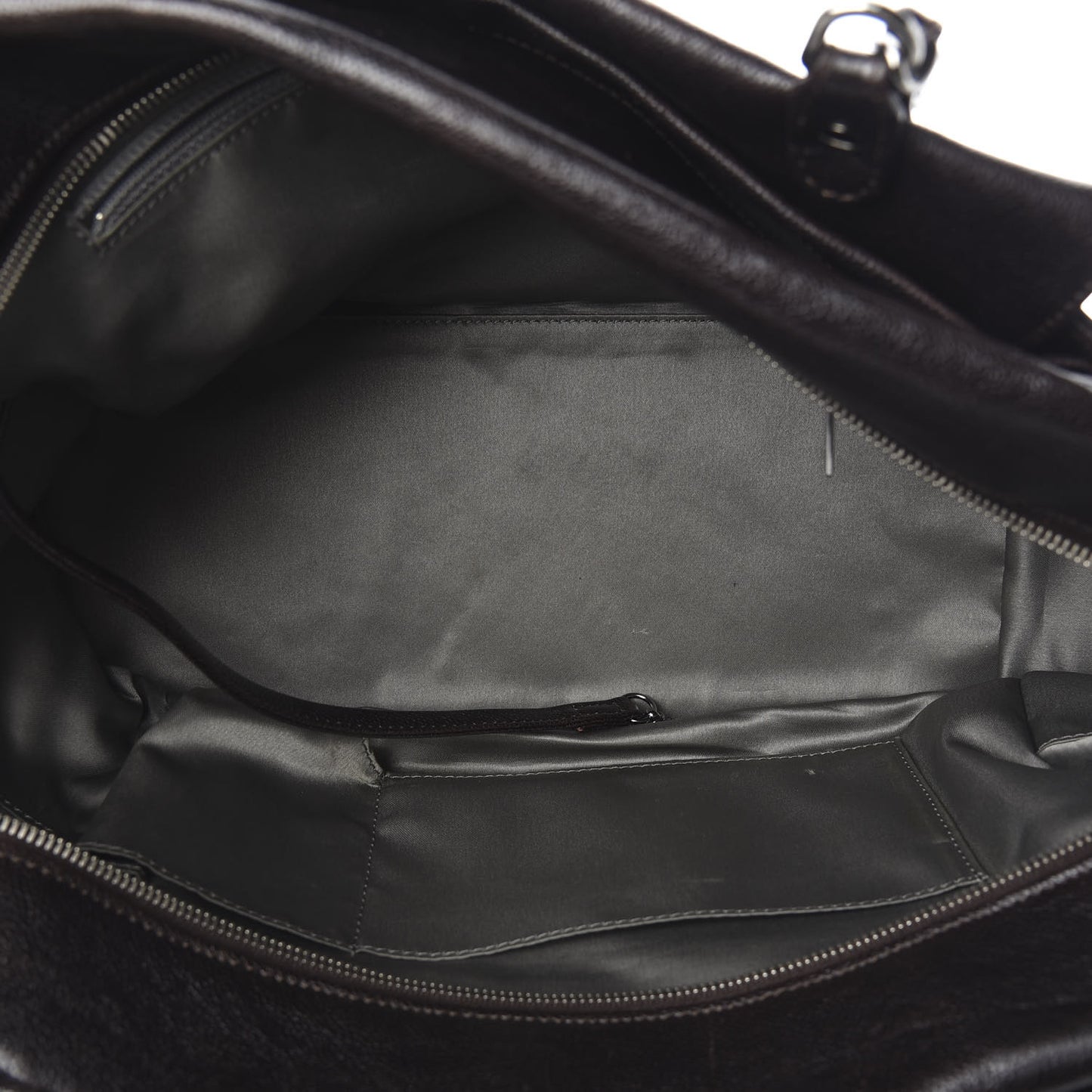 Glazed Caviar Pocket In The City Tote Brown
