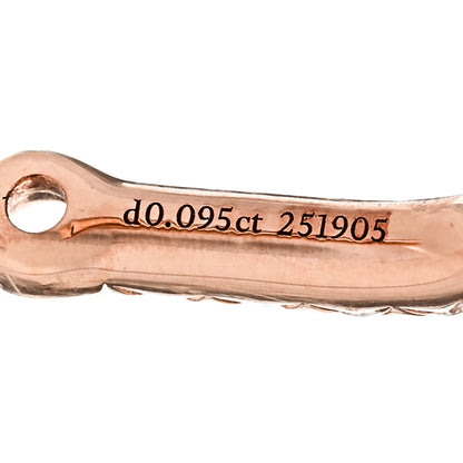 Tiffany X PHARRELL 18K Rose Gold Diamond Small Titan Earrings 5 of 6