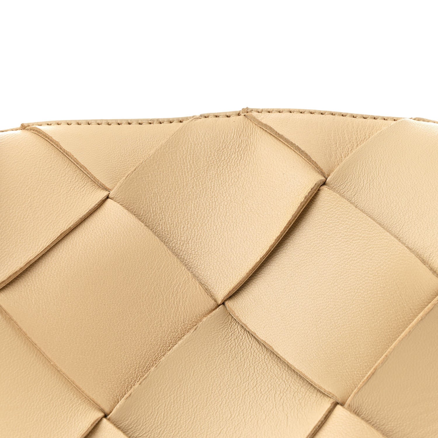 Bottega Veneta Lambskin Maxi Intrecciato Small Cassette Camera Bag Porridge 7 of 9