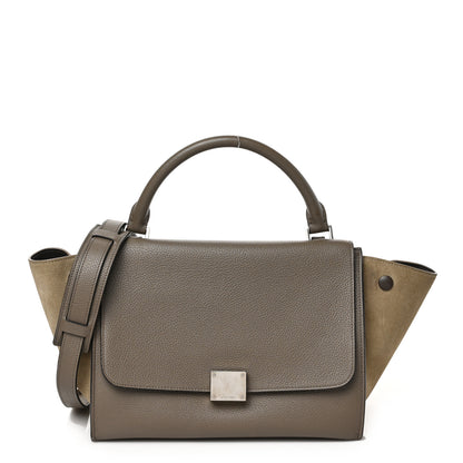Celine Smooth Calfskin Suede Medium Trapeze 1 of 7