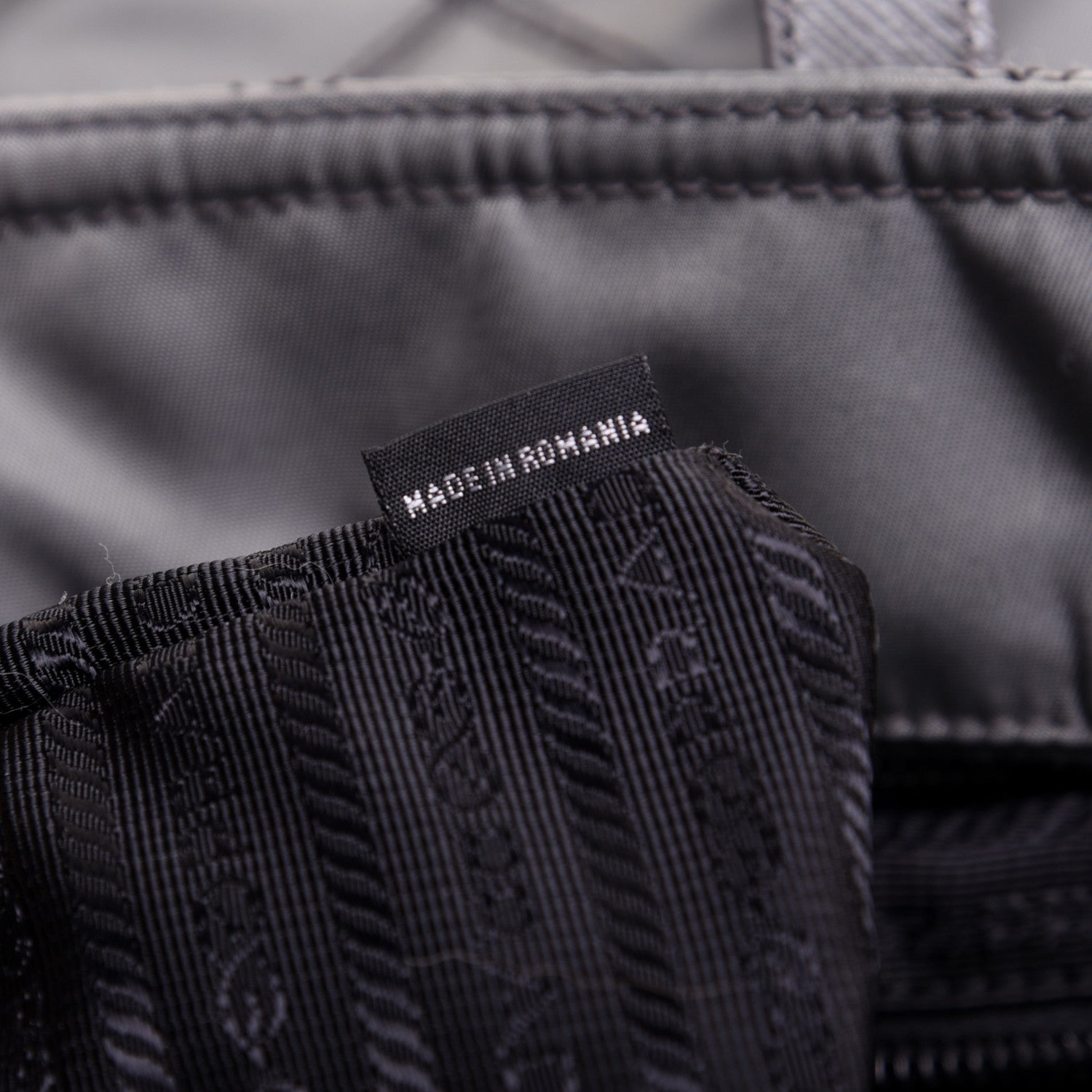 Prada Nylon Tessuto Impuntu Quilted Shopper Tote Ardesia 8 of 11