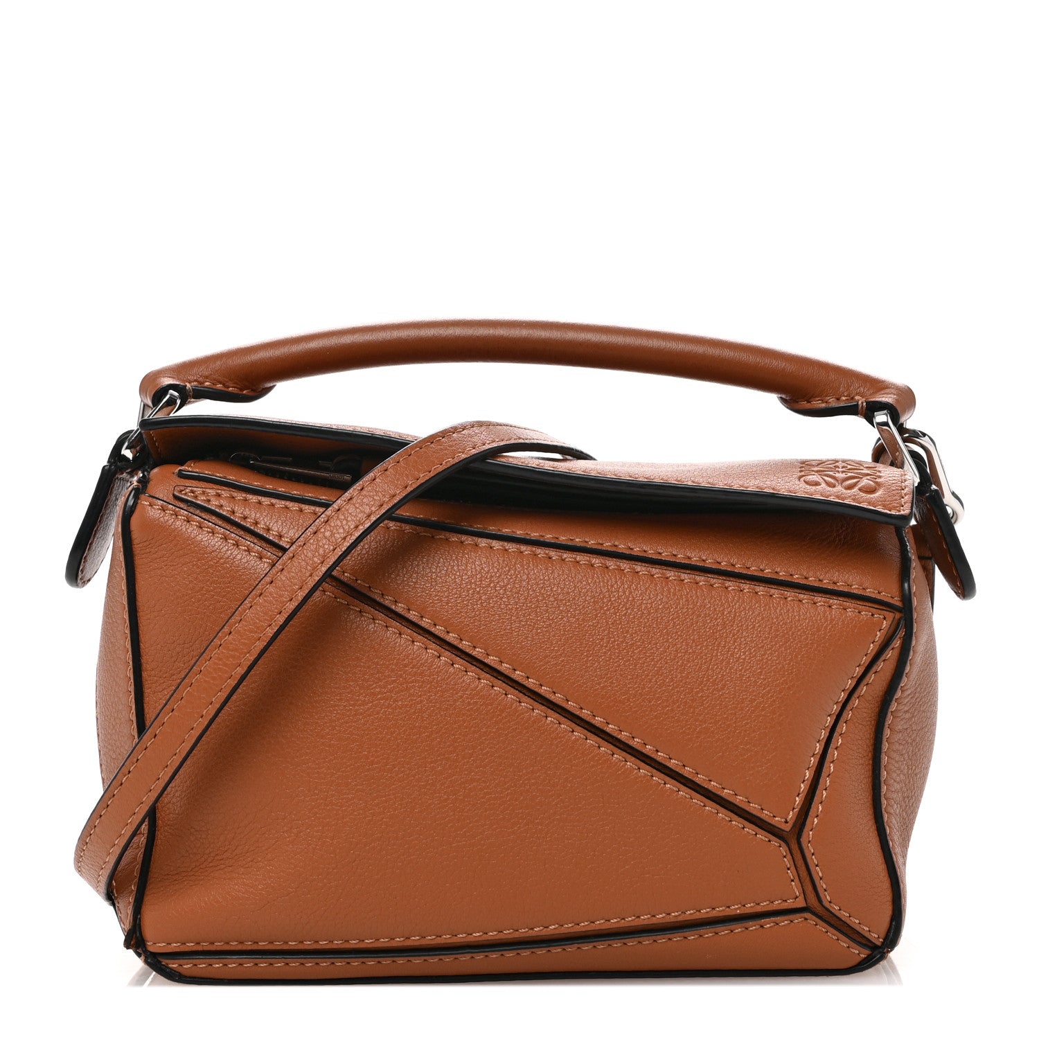 Loewe Calfskin Mini Puzzle Bag Tan 1 of 12