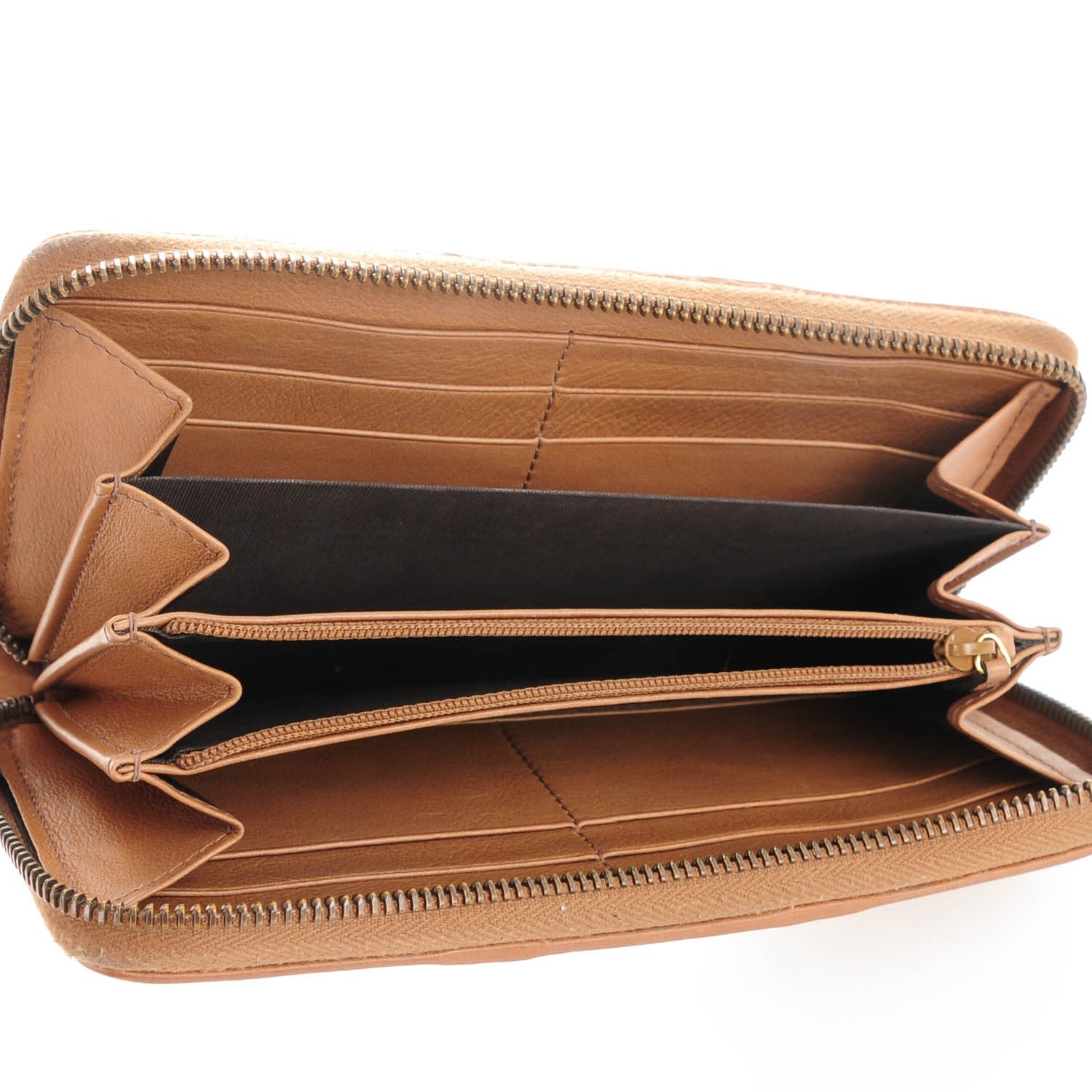 Gucci Monogram Web Rania Zip Around Wallet Khaki 5 of 6