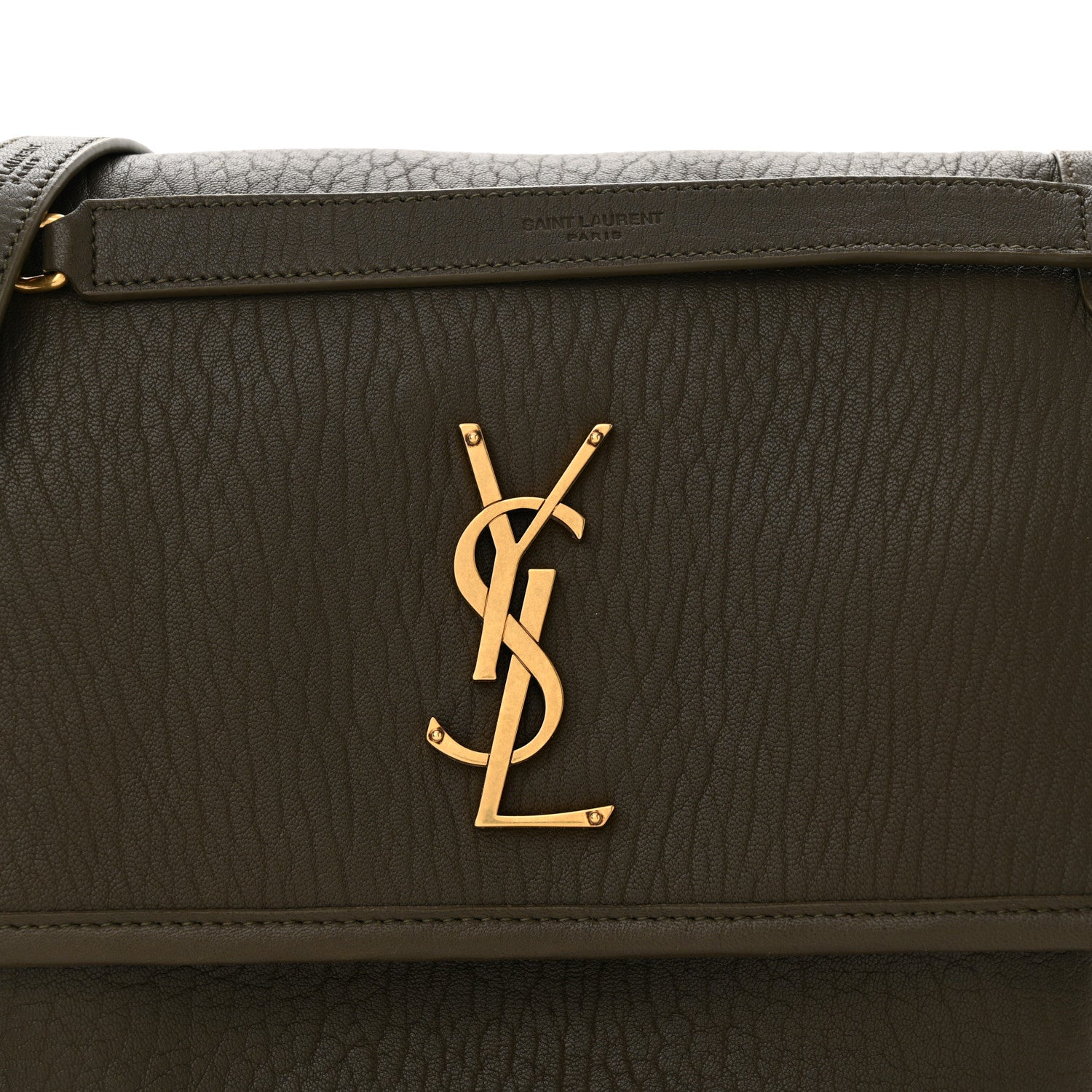 Saint Laurent Grained Lambskin Monogram Medium Niki Chain Satchel Light Musk 8 of 14