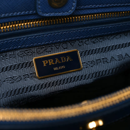 Prada Saffiano Lux Medium Tote Bluette 6 of 9