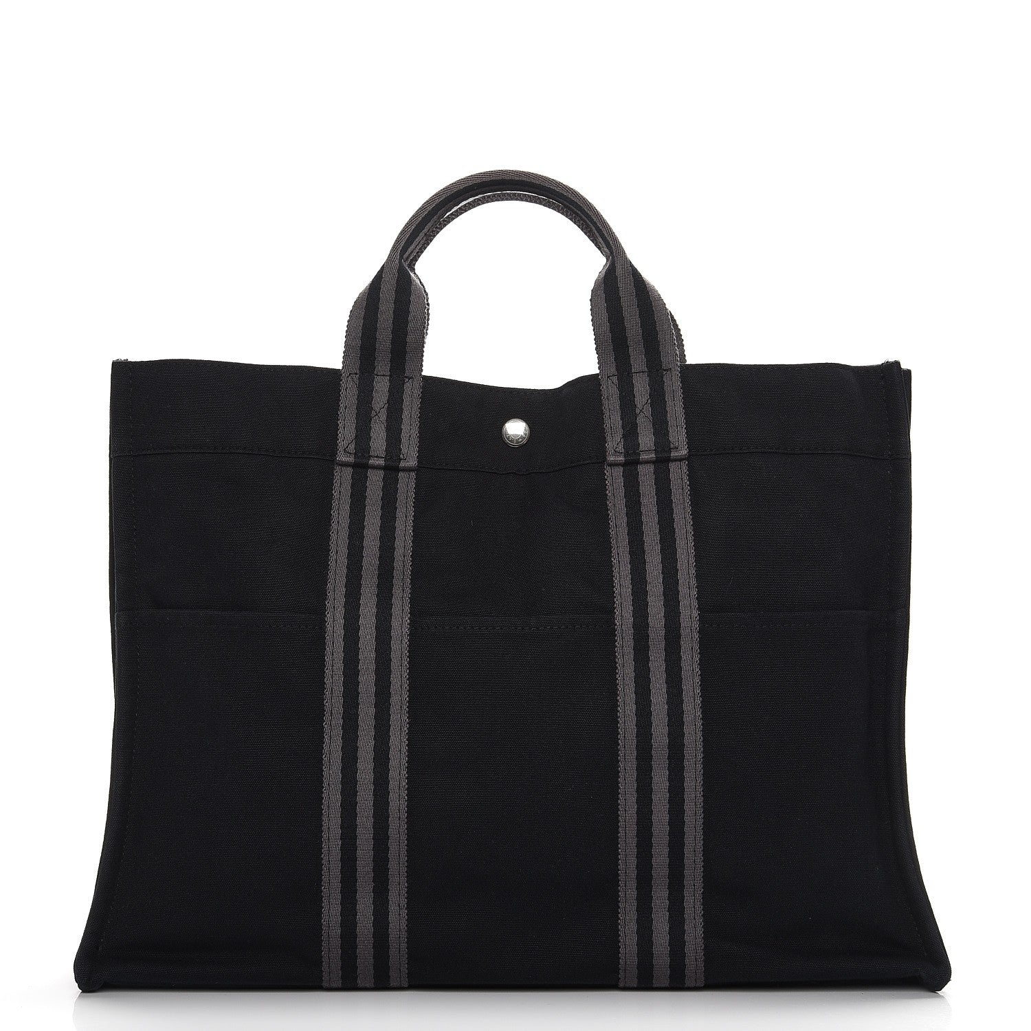 Hermes Canvas Fourre Tout MM Black 1 of 6