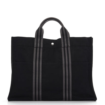 Hermes Canvas Fourre Tout MM Black 1 of 6