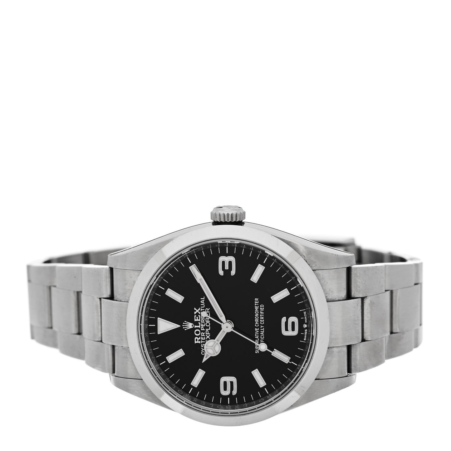 Stainless Steel 36mm Oyster Perpetual Explorer Watch Black 124270