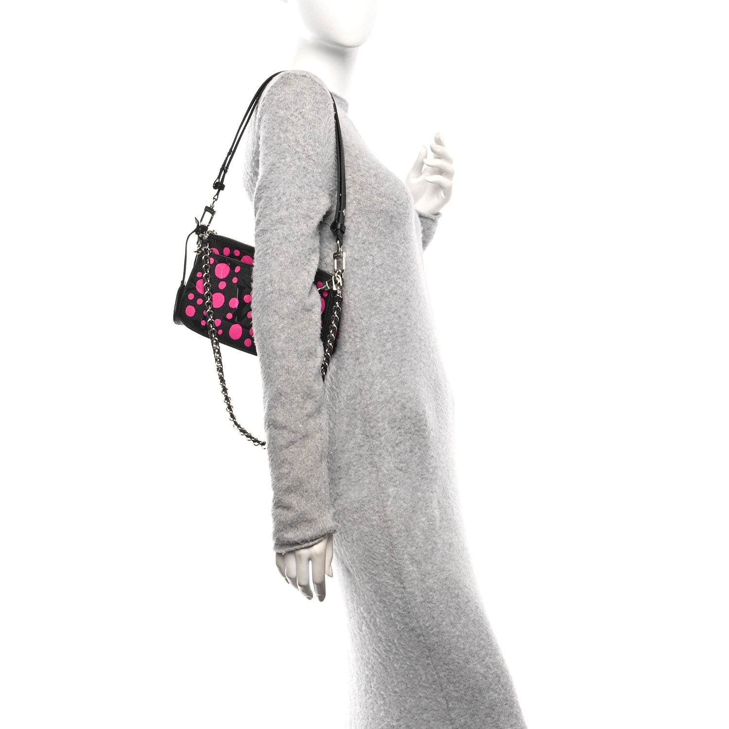 Louis Vuitton LV X YK Empreinte Multi Pochette Accessories Black Fuchsia 2 of 9