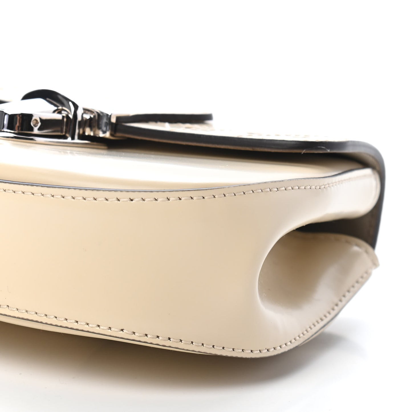 Calfskin Childrens Heart Belt Bag M White