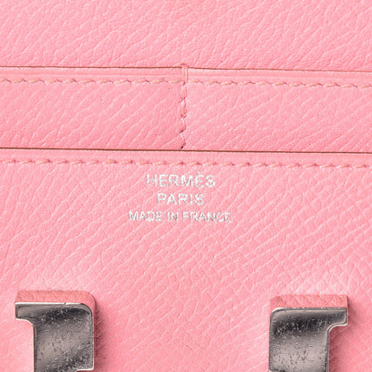 Hermes Epsom Constance Short Wallet Rose Confetti 6 of 24