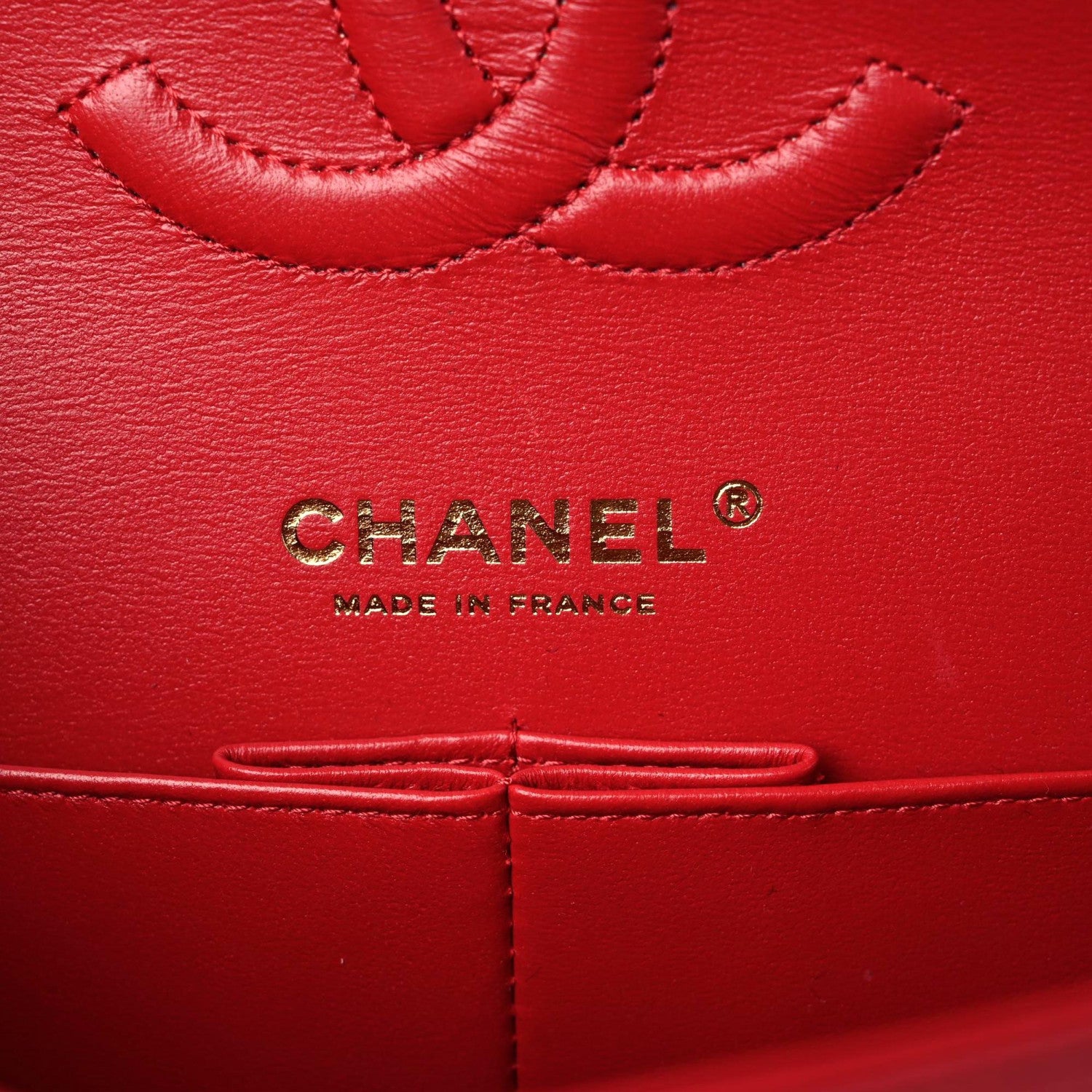 Chanel Caviar Quilted Medium Double Flap Red 8 of 10