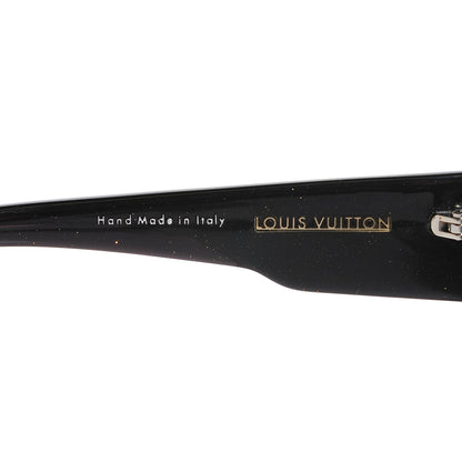 Louis Vuitton Acetate Hortensia Sunglasses Z0365W Black Glitter 3 of 5