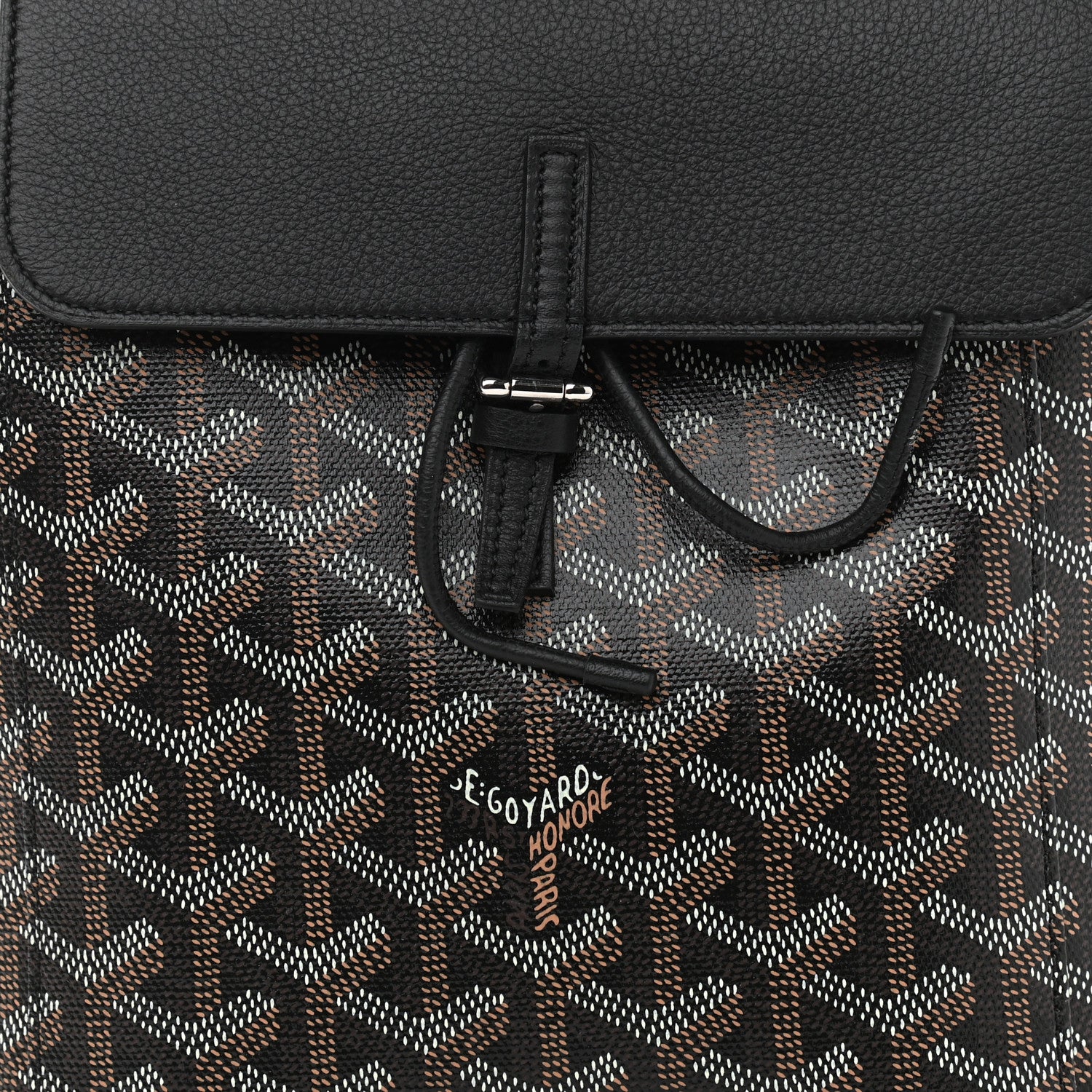 Goyard Goyardine Calfskin Mini Alpin Backpack Black 6 of 8