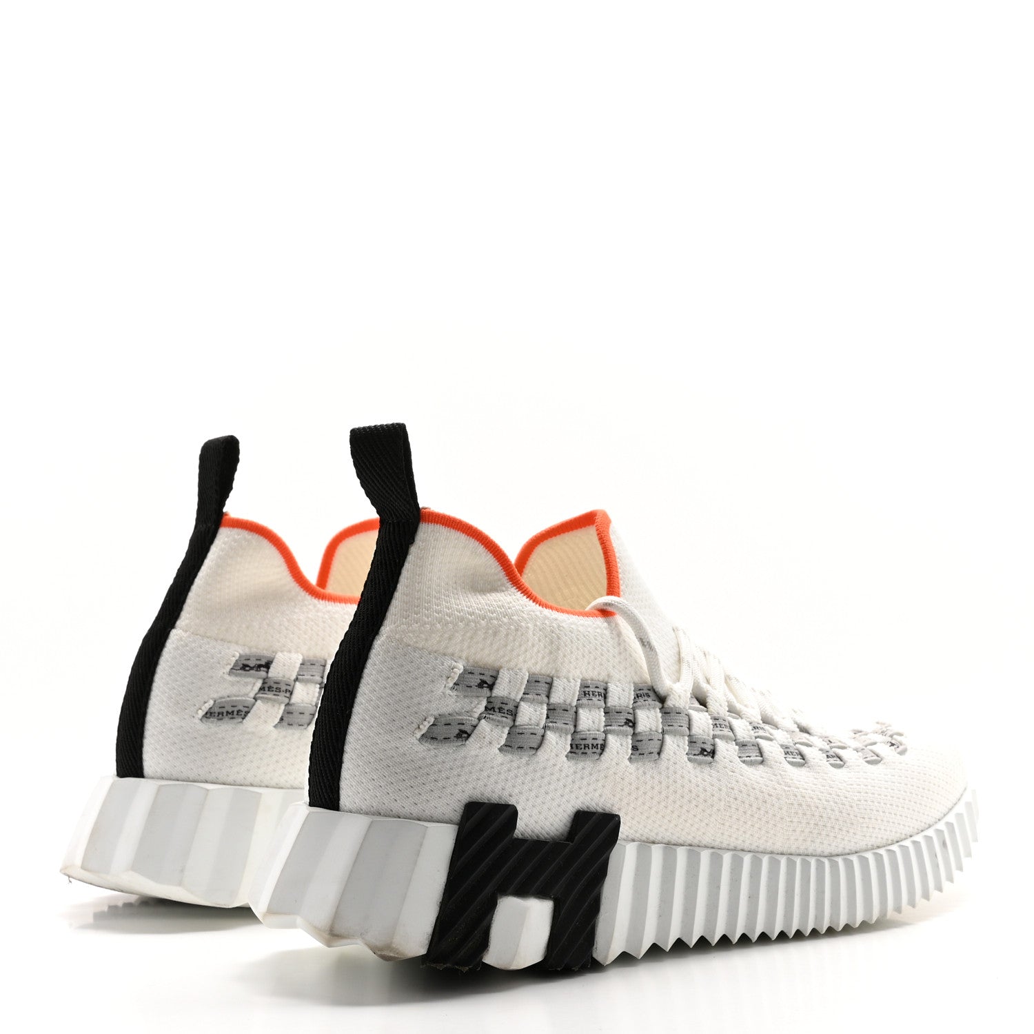 Hermes Flex Maille Bolduc Sneakers 36.5 White 4 of 13