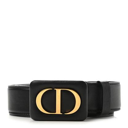 Christian Dior Calfskin Bobby CD Belt 90 Black 1 of 8