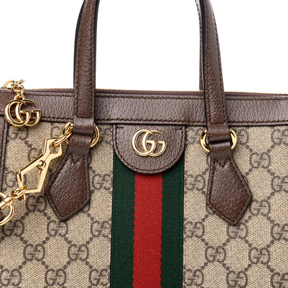 Gucci GG Supreme Monogram Small Ophidia Tote Bag Brown 10 of 10