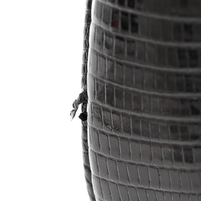 Gucci Lizard Sequin GG Monogram Mini Jackie 1961 Hobo Black White 11 of 12