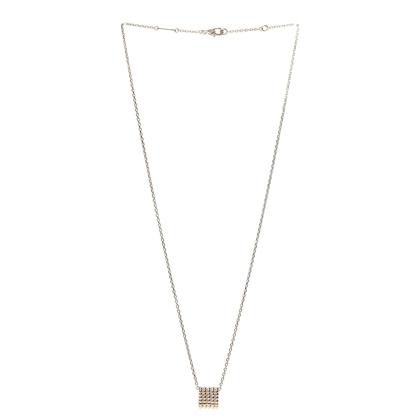 18K Rose Gold Perlee 5-Row Pendant Necklace