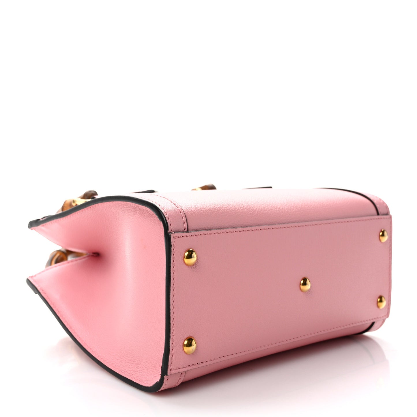 Wonka Grain Calfskin Mini Diana Tote Bag Wild Rose Fuxia Fluo