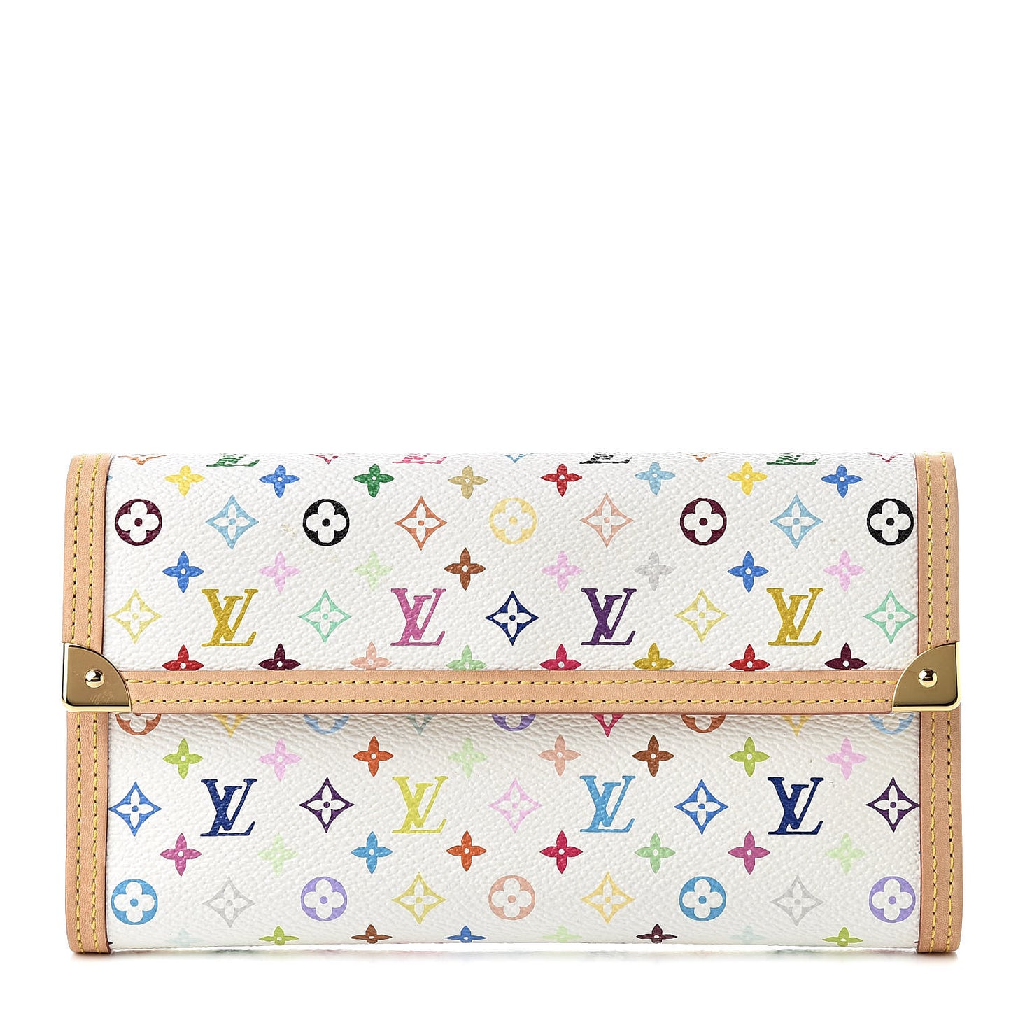 Monogram Multicolor Porte Tresor International Wallet White