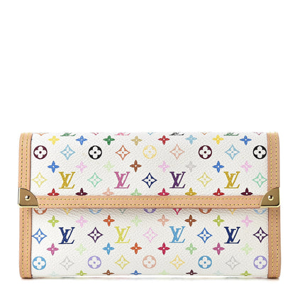 Louis Vuitton Monogram Multicolor Porte Tresor International Wallet White 1 of 7