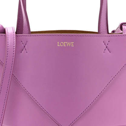 Loewe Shiny Calfskin Mini Puzzle Fold Tote Rockrose 8 of 10