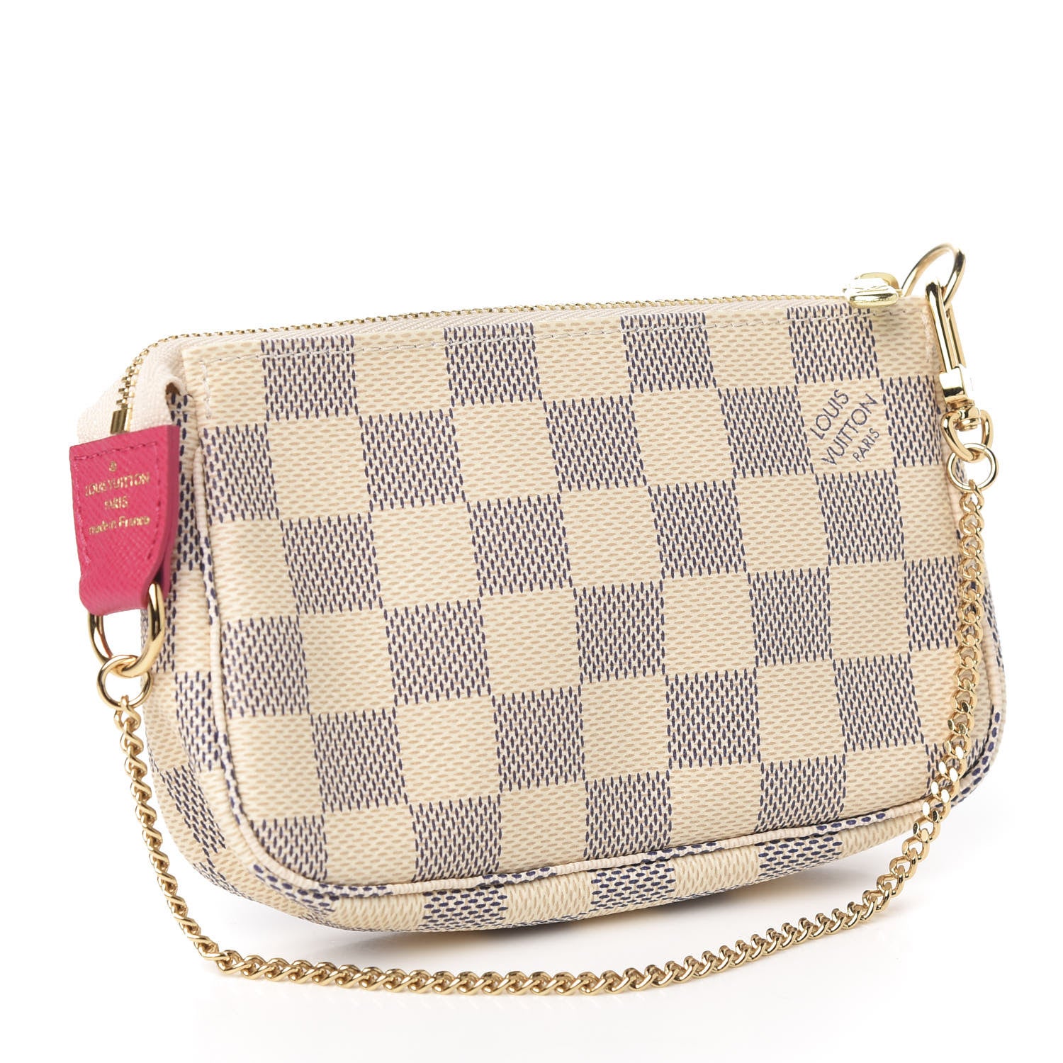 Louis Vuitton Damier Azur 2015 Christmas Animation Mini Pochette Accessories 2 of 8