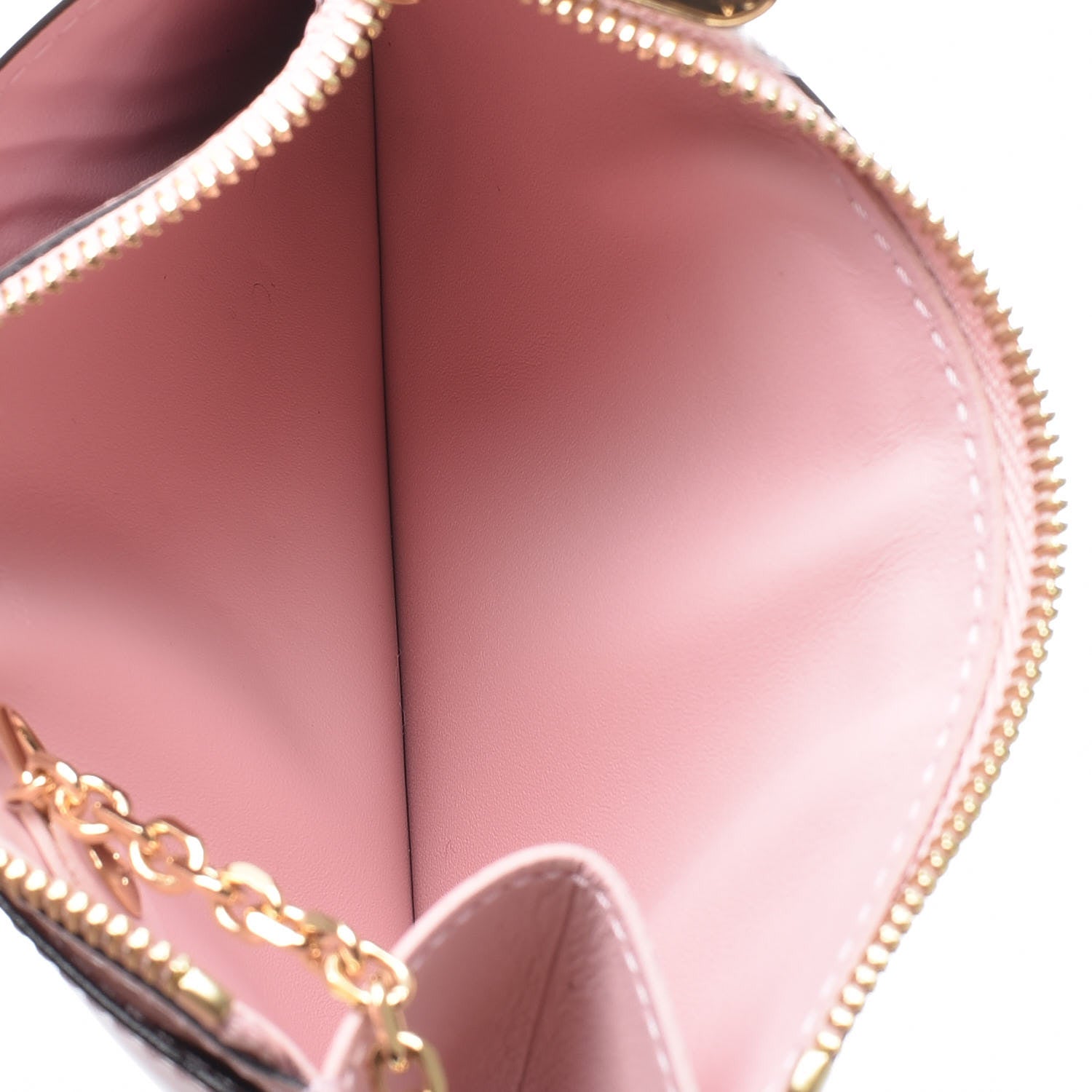 Louis Vuitton Patent Miroir Venice Key Pouch Rose Ballerine 5 of 9