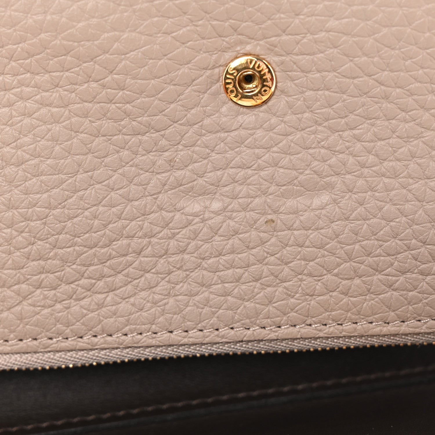 Louis Vuitton Taurillon Capucines Compact Wallet Galet 8 of 9