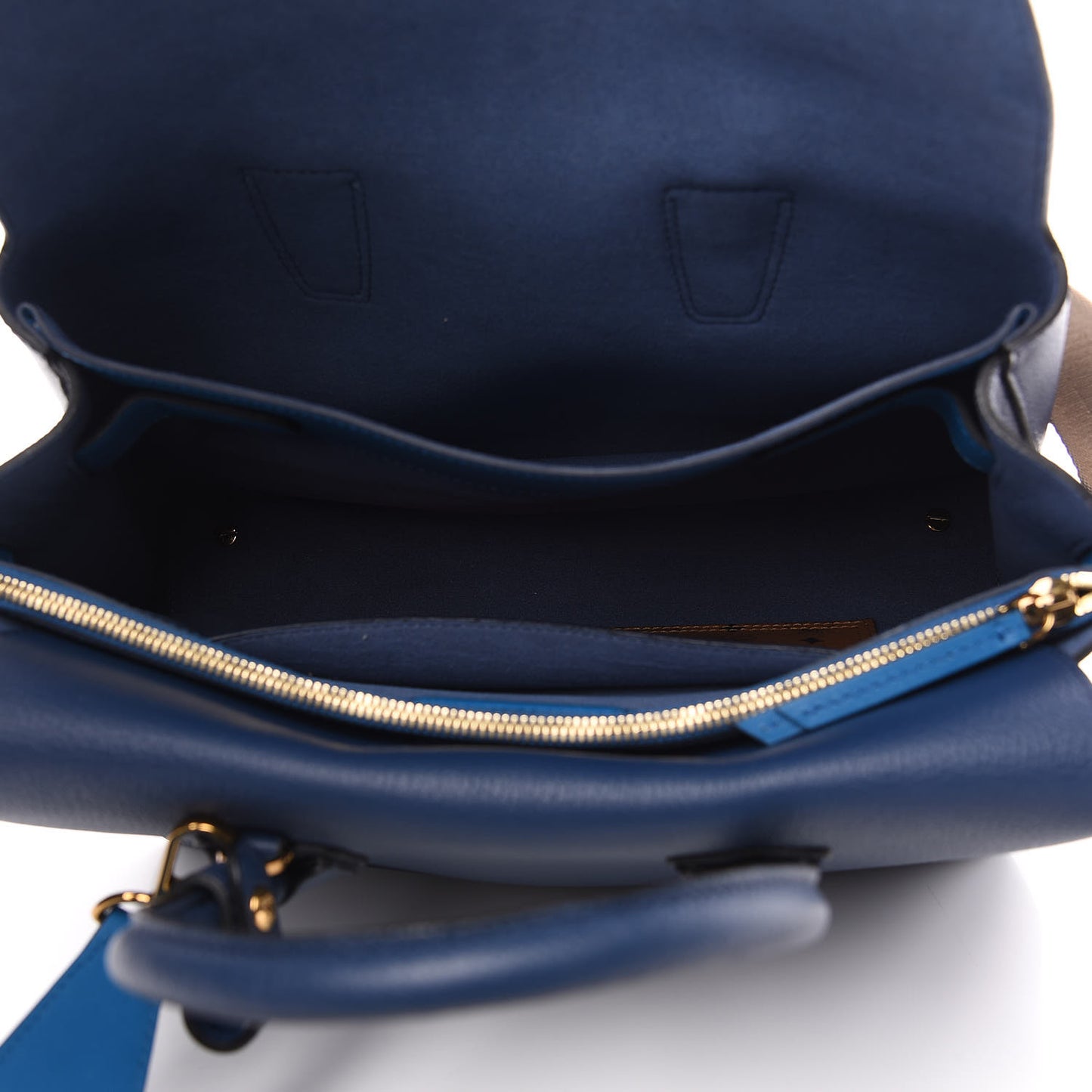 Grained Calfskin Medium Milla Tote Navy