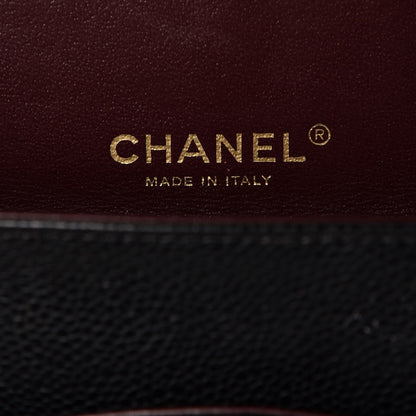 Chanel Caviar Quilted Maxi Double Flap Black 8 of 9