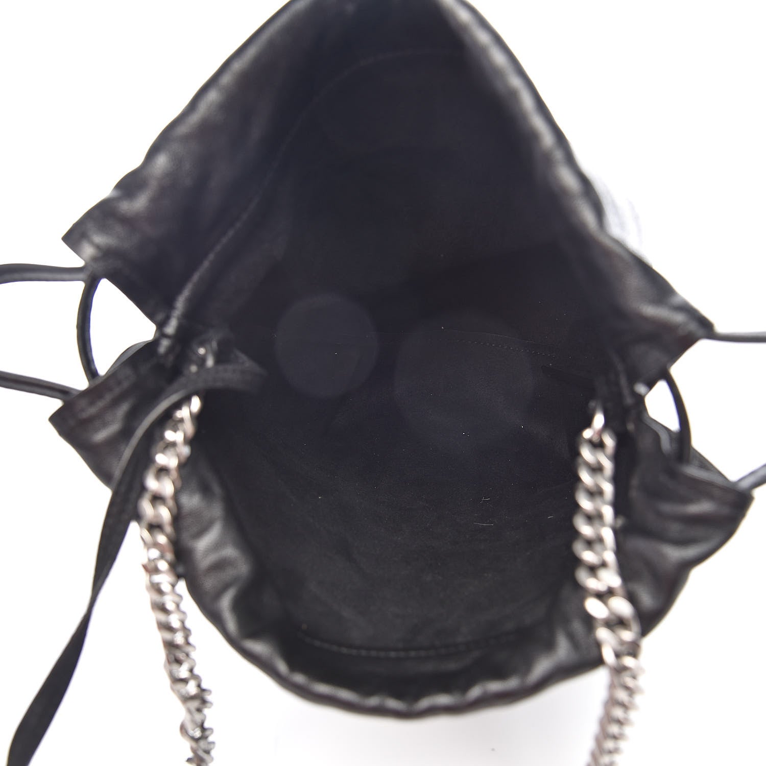 Saint Laurent Lambskin Small Teddy Bucket Bag Black 6 of 11