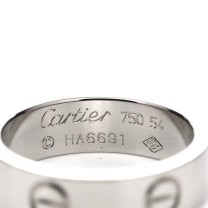 Cartier 18K White Gold 5.5mm LOVE Ring 54 7 4 of 4