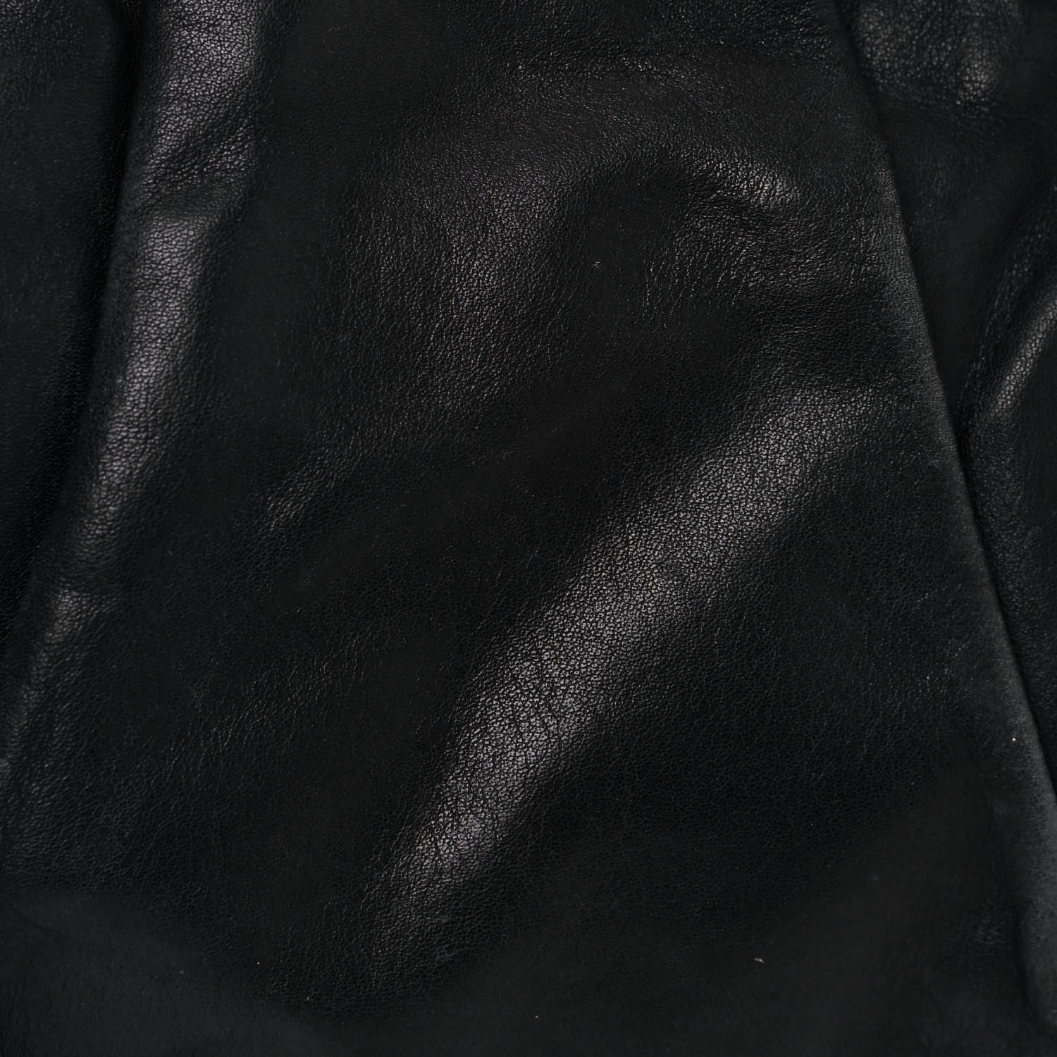 Prada Soft Calfskin Pleated Hobo Black 11 of 13