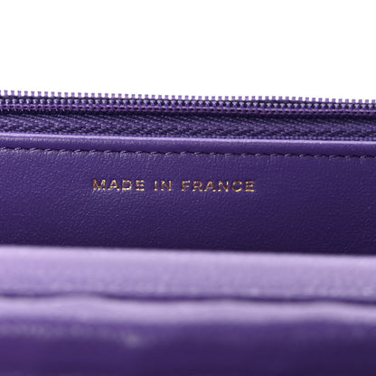 Chanel Caviar Quilted Wallet On Chain WOC Purple 7 of 10