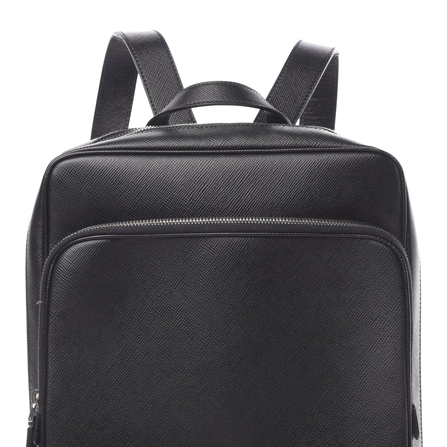 Saffiano Cuir Briefcase Backpack Black