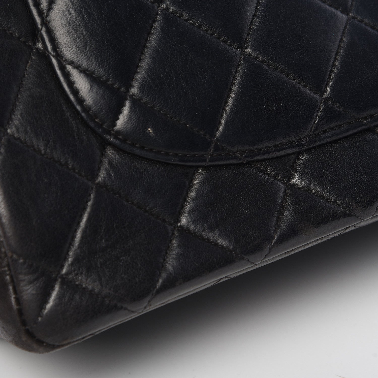 Chanel Lambskin Quilted Jumbo Single Flap Black 13 of 16