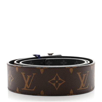 Louis Vuitton Calfskin Monogram Eclipse 40mm LV Line Reversible Belt 95 38 2 of 6
