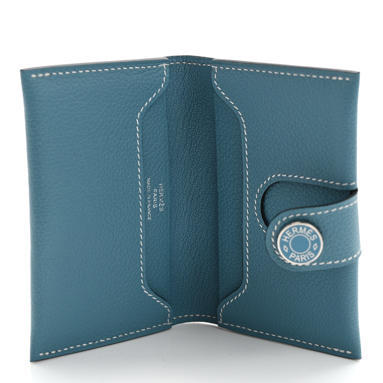 Hermes Evercolor R.M.S Card Holder Blue Jean 5 of 7