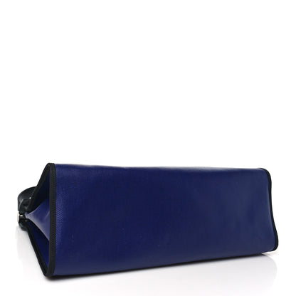 Hermes Toile H Berline Vache Hunter Herbag Zip 39 MM Bleu Saphir Black 5 of 12